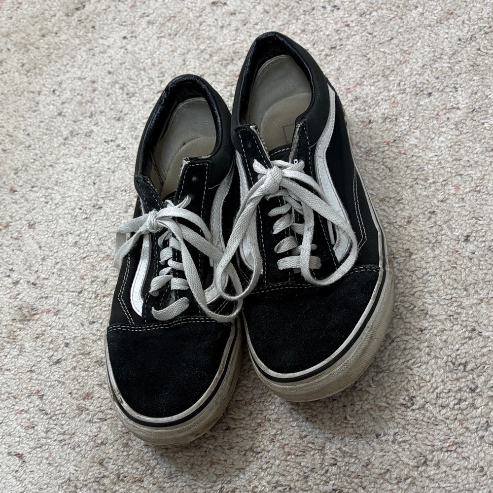 Vans Black and White Women's Shoes